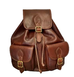 Scarpe di Maremma Zaino Artigianale A Secchiello Unisex Marrone*Donna Zaini