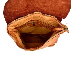 Scarpe di Maremma Zaino Artigianale In Pelle Lavata Liscia*Donna Zaini