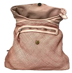 Scarpe di Maremma Zaino Artigianale In Pelle Lavata Ed Intrecciata*Donna Zaini